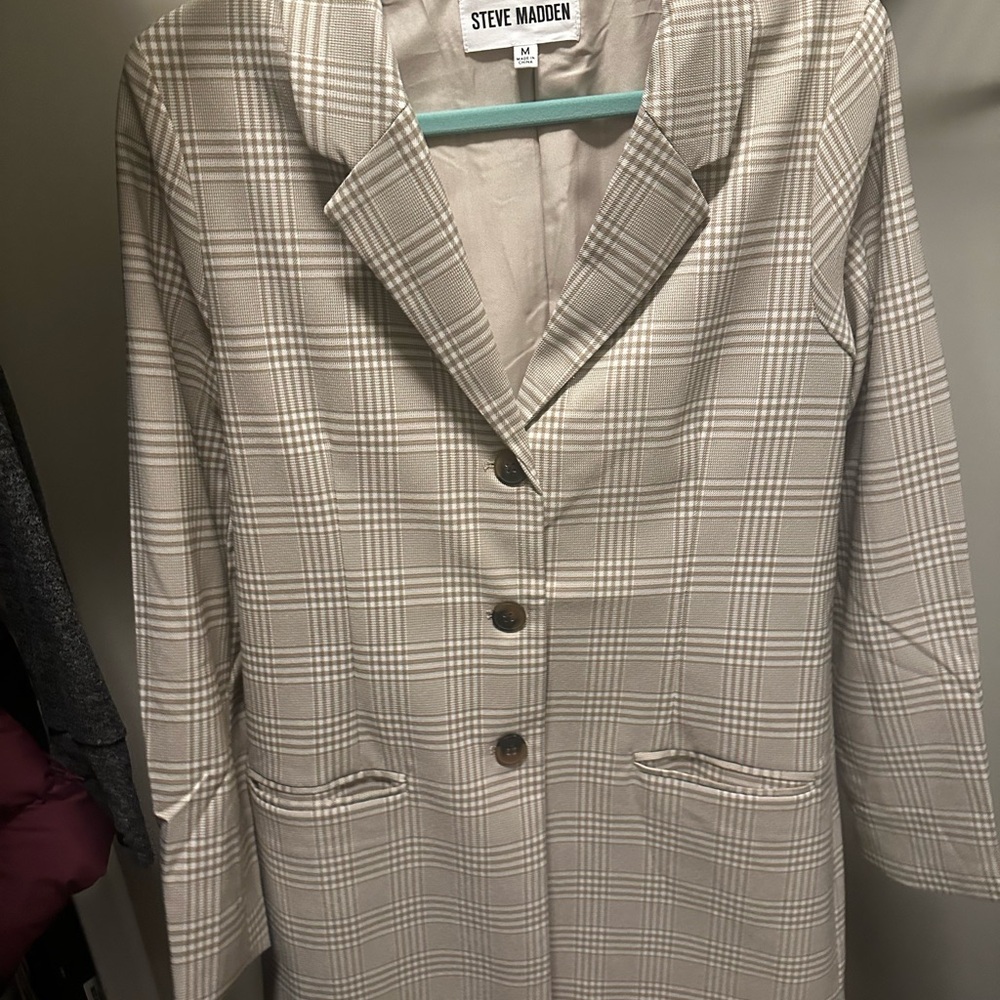 Steve Madden Cream Blazer Jacket